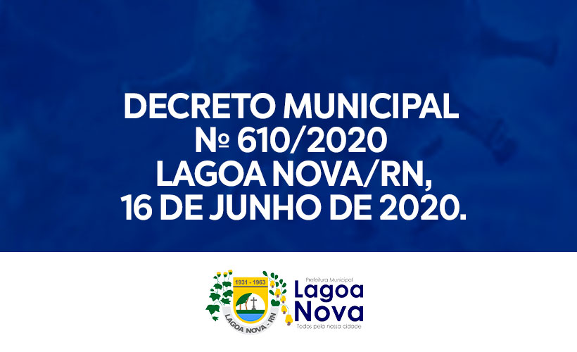 Decreto Municipal Nº 610/2020