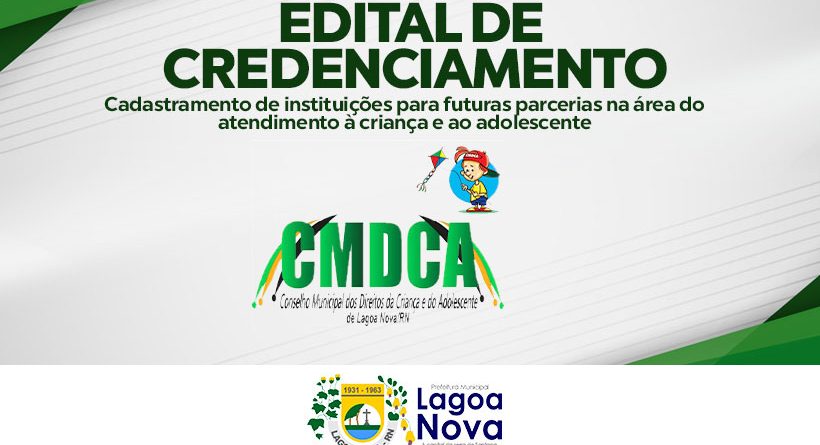 EDITAL DE CREDENCIAMENTO CMDCA